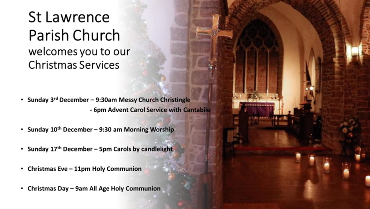 St Lawrence Parish Church Christmas Services Parish of St Lawrence